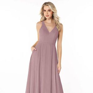 Unworn Floor Length Gown in Dusty Rose